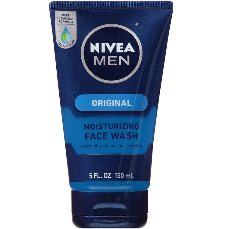 NIVEA FOR MEN Original Moisturizing Face Wash 5 oz