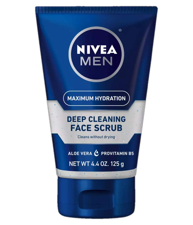NIVEA For Men Original, Deep Cleaning Face Scrub 4.4 oz.