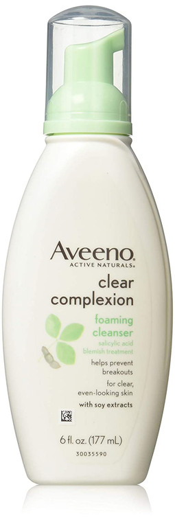 Aveeno Clear Complexion Foaming Cleanser, 6-Ounce