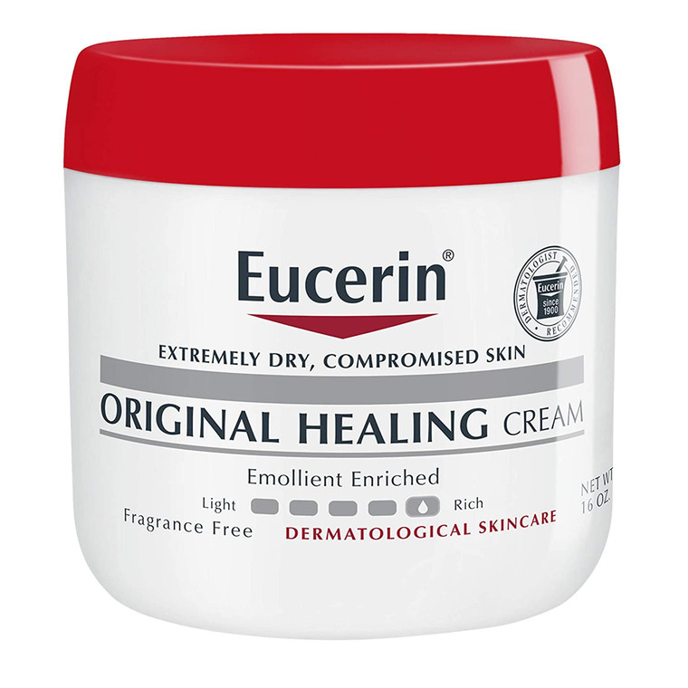 Eucerin Original Healing Cream - Fragrance Free, Rich Lotion for Extremely Dry Skin - 16 oz. Jar