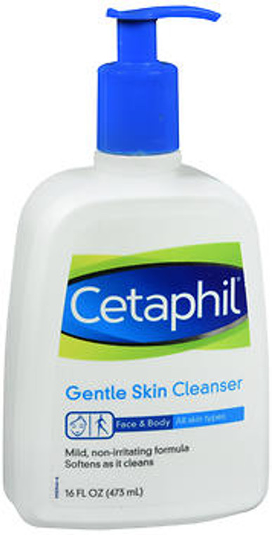 Cetaphil Gentle Skin Cleanser for All Skin Types, Face Wash for Sensitive Skin, 16 Fl Oz