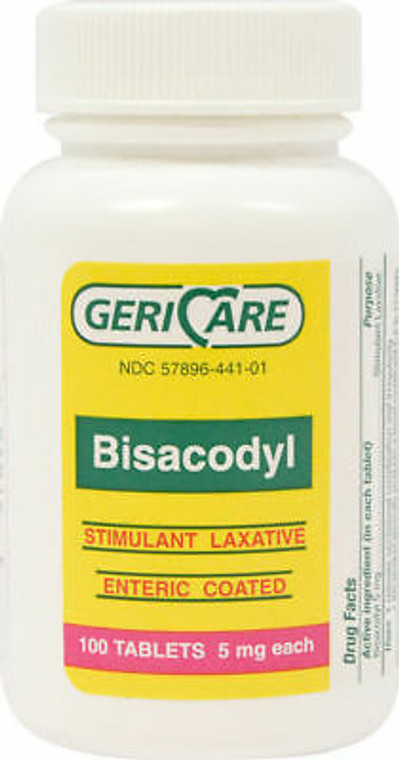 Bisacodyl 5mg 100 Count  by GERI-Care