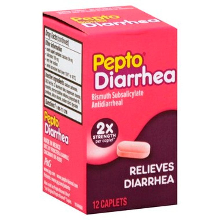 Pepto Bismol Diarrhea Caplets, 12 Ea,