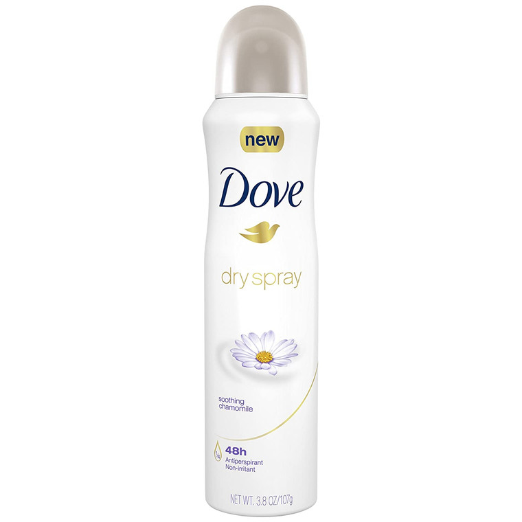 Dove Dry Spray Antiperspirant, Soothing Chamomile 3.8 Ounce