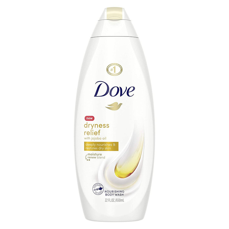Dove Body Wash For Dry Skin Dryness Relief With Authentic Jojoba Oil 22 oz