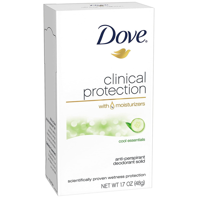 Dove Clinical Protection Antiperspirant, Cool Essentials, 1.7 Ounce