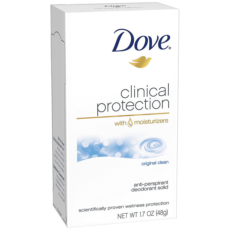 Dove Clinical Protection Antiperspirant Deodorant, Original Clean 1.7 oz