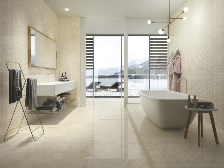 Elysium Tiles Inc Prestigio Marfil Lucido 12