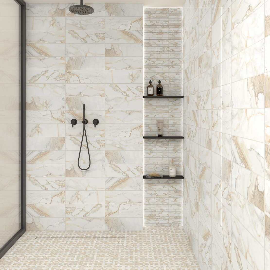 Daltile Divinium Matte Straight Joint Microban Mosaic 1x6 - 12x10