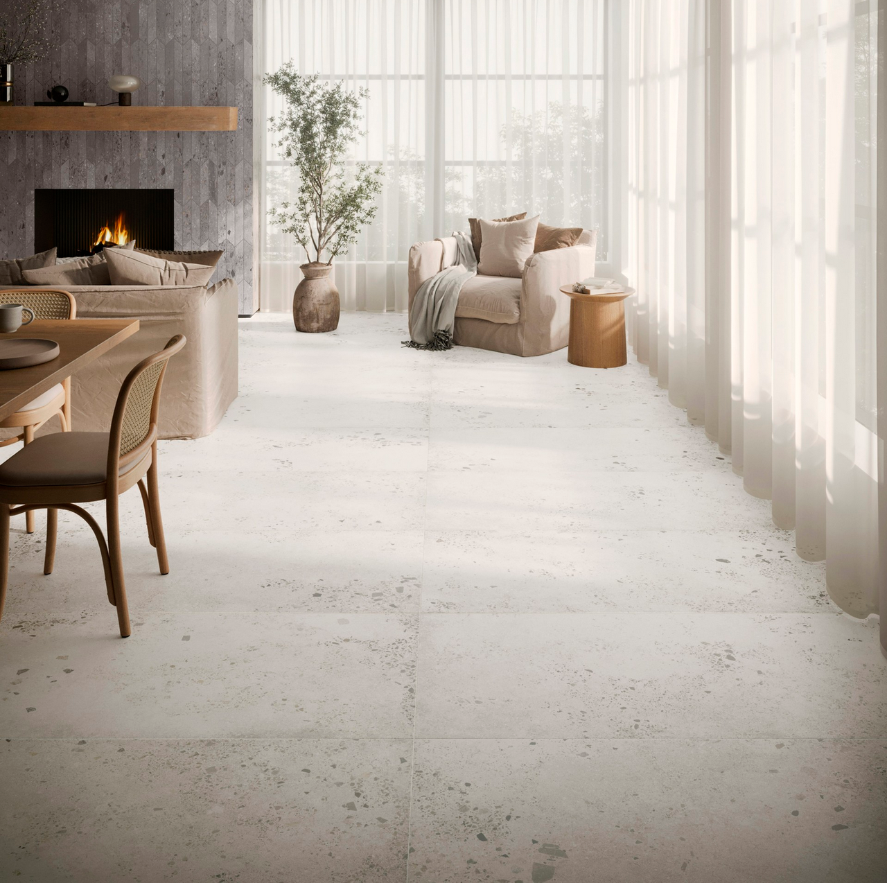United Tile Company Portobello Lab White 12x24 Field Rectified