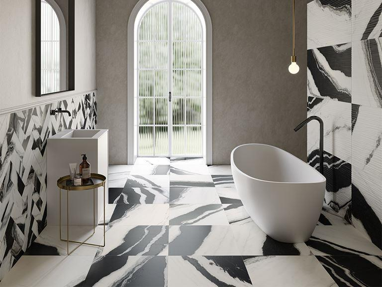 United Tile Company Edimax Symphony Snow 24x48 Field Rectified | Tile