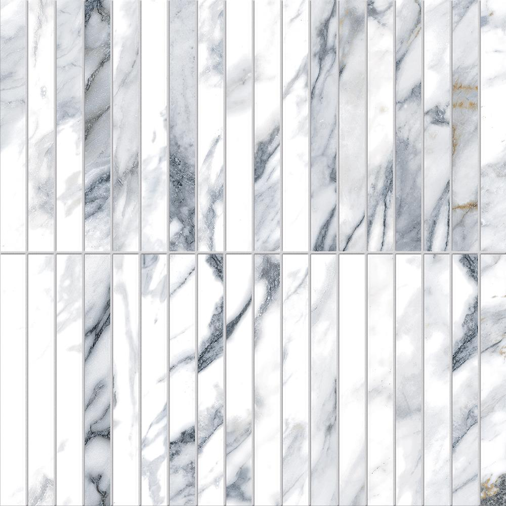 United Tile Company Edimax Symphony Persian 5/8x6 Crisp Mosaic