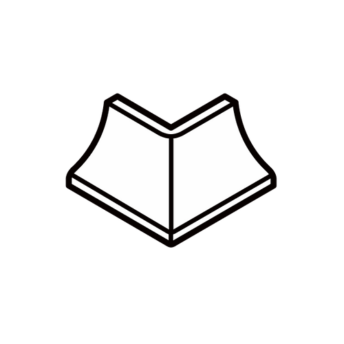 CROSSVILLE RETRO ACTIVE 2.0 EMPRESS WHITE 2X4 COVE BASE OUT CORNER UNPOLISHED