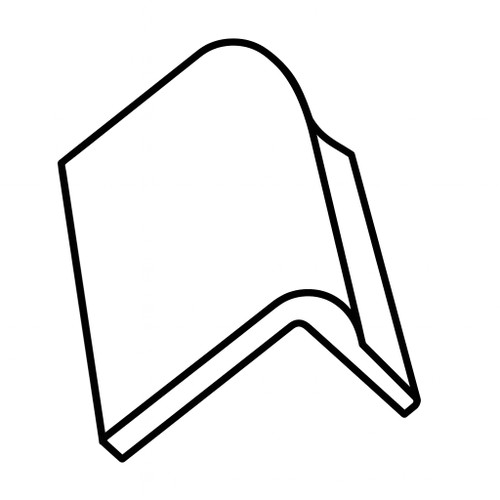 COLOR COLLECTION MATTE WHITE ICE VCAP 2" X 6"