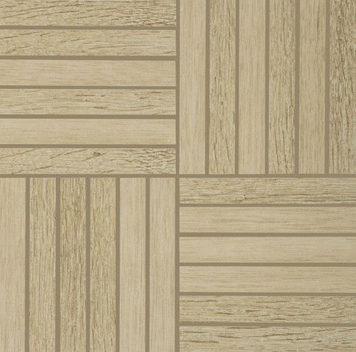 CROSSVILLE NEST BLISSFUL OAK AND OLIVE 1X6 MOSAIC UNPOLISHED - Tile -  UNITED TILE COMPANY 