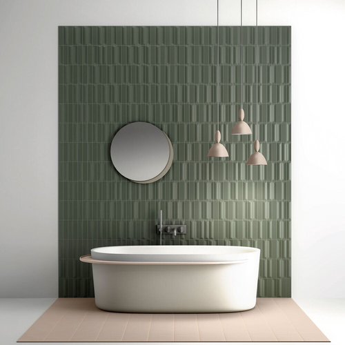 FLAUTI SATIN MOSAIC 2" X 8" ON 12" X 16" MESH - STATIL1373