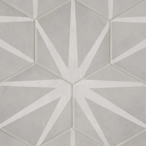 ALLORA MATTE STELLA HEXAGON DECO 8-1/2" X 10"