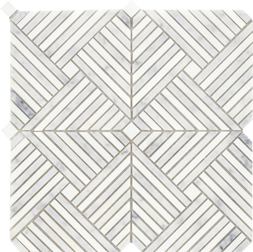 ALLURO MINI PALACE POLISHED MOSAIC 12X12 - Stone -  EMSER TILE LLC 