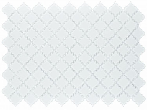 ALADDIN WHITE SHINING MOSAIC 9.25" X 13.25" - Tile -  ELYSIUM TILES INC