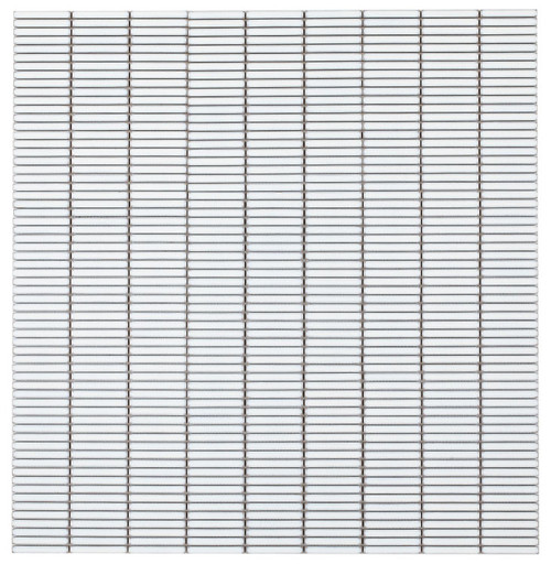 HULU WHITE BAND MOSAIC 11" X 11.5" - Tile -  ELYSIUM TILES INC