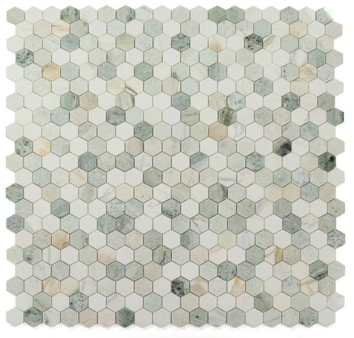 HEXAGON SPRING MOSAIC 2" X 2" - Tile -  ELYSIUM TILES INC