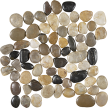 PIETRA ART PEBBLES MIXED SALAD ROUND 12" X 12"