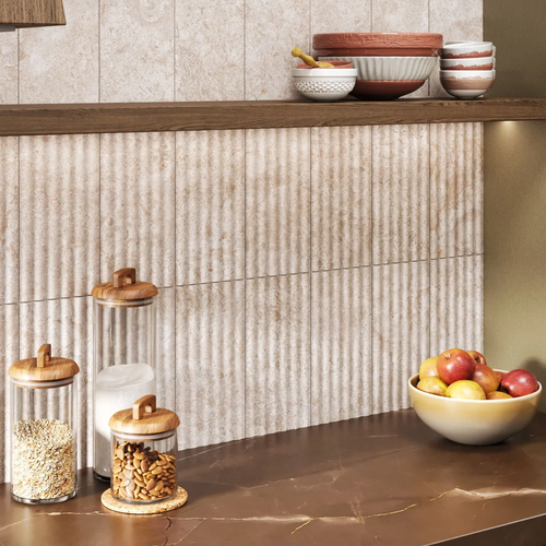 CHAPTER 19 - EUROPEAN COUNTRYSIDE FLUTED VENETIAN BEIGE FIELD TILE 6" X 12"