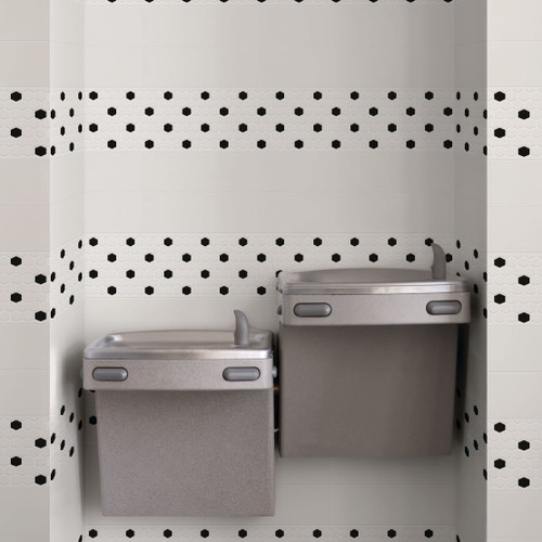 COLOR WHEEL MOSAIC GLOSSY HERRINGBONE MOSAIC 1X3 GRP1 - 9X12