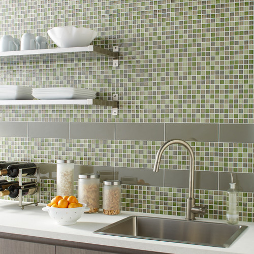 COLOR APPEAL RANDOM 3MM GLASS MOSAIC 12X13