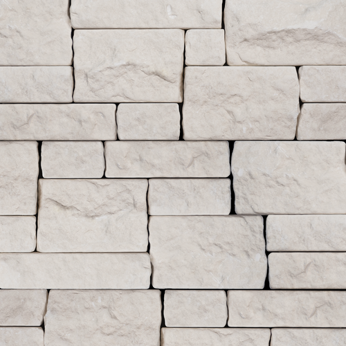 LIGHT BEIGE LIMESTONE TUMBLED LEDGER PANEL 8" X 22"