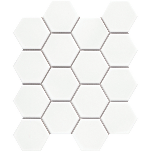 CATCH GLOSS 3IN HEXAGON MOSAIC 10X12 - ICE