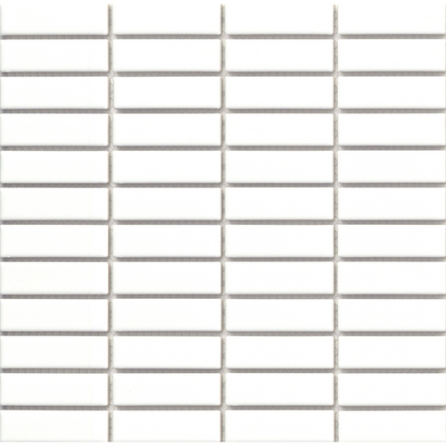 CATCH GLOSS 1X3 STACKED MOSAIC 11X12 - ICE