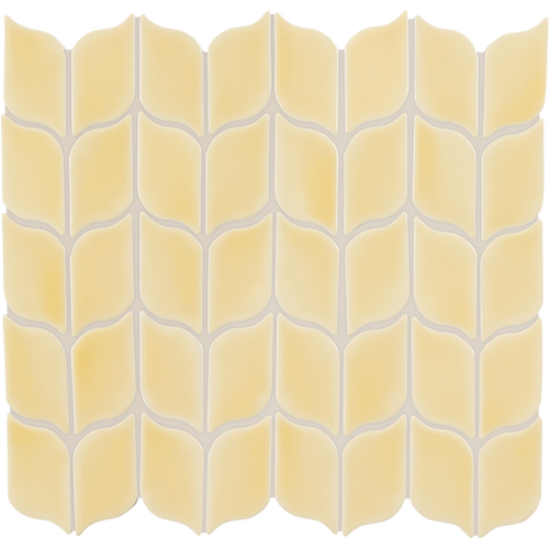 CROSSVILLE HANDWRITTEN BRIGHTS GOLD LEAF LEAF MOSAIC GLOSS .875 SF/SHT