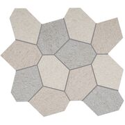 CROSSVILLE CIVILIZATION LIGHT BLEND POLYGON MOSAIC UNPOLISHED 1.07 SF/SHT