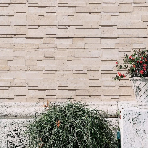 Ivory 3D Stacked Stone 5.875" x 24"