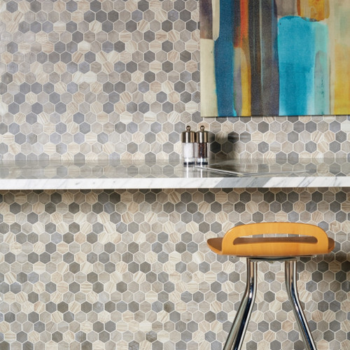 Crosswood Matte Hexagon 1.5MM - 11" x 12"