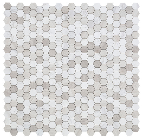 HEXAGON LOFT MOSAIC 2" X 2" - Tile -  ELYSIUM TILES INC