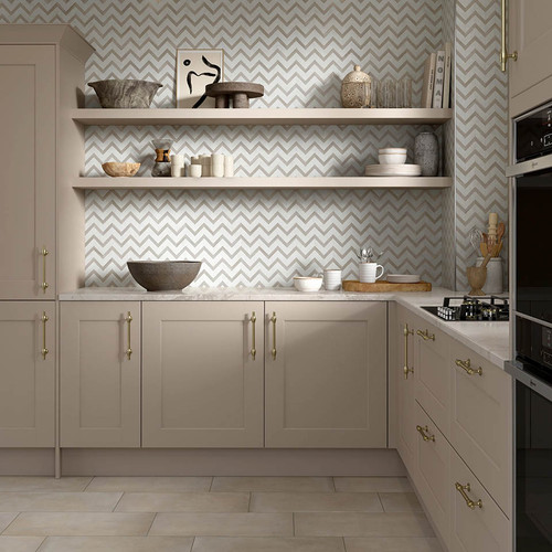 BIZOU POLISHED CHEVRON MOSAIC 12X13 - Stone -  EMSER TILE LLC