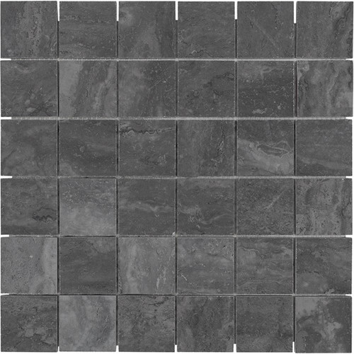 PORTOBELLO TIVOLI CHARCOAL 2X2 MOSAIC MATTE .956 SF/SHT - Tile -  UNITED TILE COMPANY