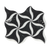 NOIR/BLANC HONED PETAL MOSAIC