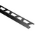KERDI SCHLUTER SCHIENE A100AGRB BRUSHED GRAPHITE "L" SHAPED EDGE TRIM 3/8" - ARIA100AGRB