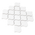 WHITE GLOSSY ARABESQUE 6MM ( 10.95 SF PER BOX )