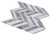 CHEVRON SHADOW LAVA MOSAIC 11.75" X 12" - Tile -  ELYSIUM TILES INC