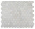 HEXAGON SNOW WHITE POLISHED MOSAIC 3" X 3" - Tile -  ELYSIUM TILES INC