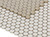 PENNY ROUND NATURAL GREY GLOSSY MOSAIC 11.5" X 12.25" - Tile -  ELYSIUM TILES INC