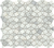 Marble Polished Geometric Pattern Mosaic 12" x 12"