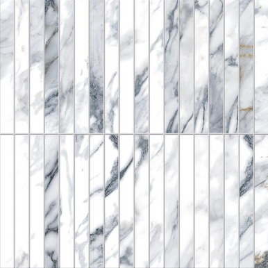 United Tile Company Edimax Symphony Persian 5/8x6 Crisp Mosaic