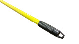 60" Yellow Powder Coated Metal Broom Handle with Metal Thread (Case of 12)