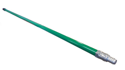 60" metal tip green broom handle