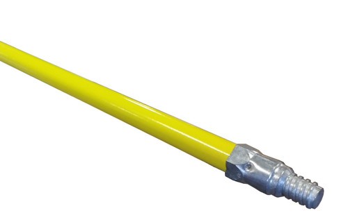 yellow broom handle metal tip